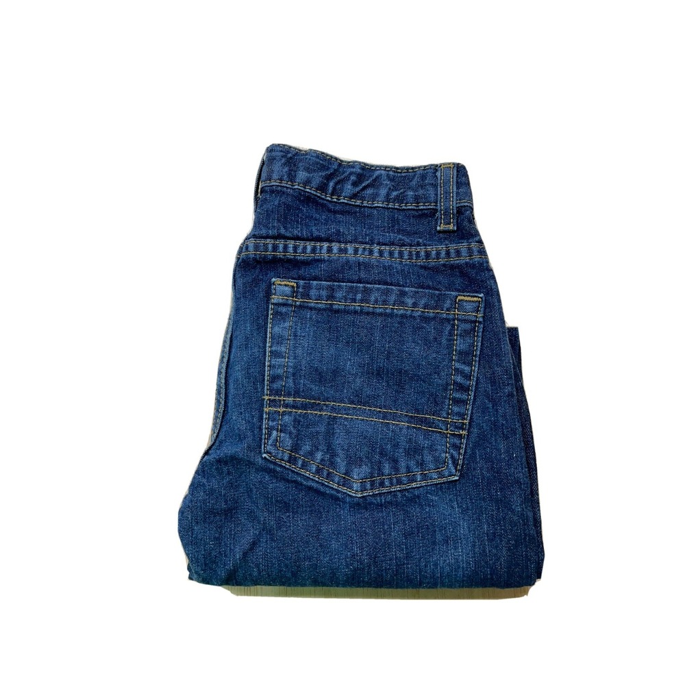 Arizona Jean Co Boys Jeans Size 10 Reg Blue Denim Straight Leg Approx 24x24 Adjt